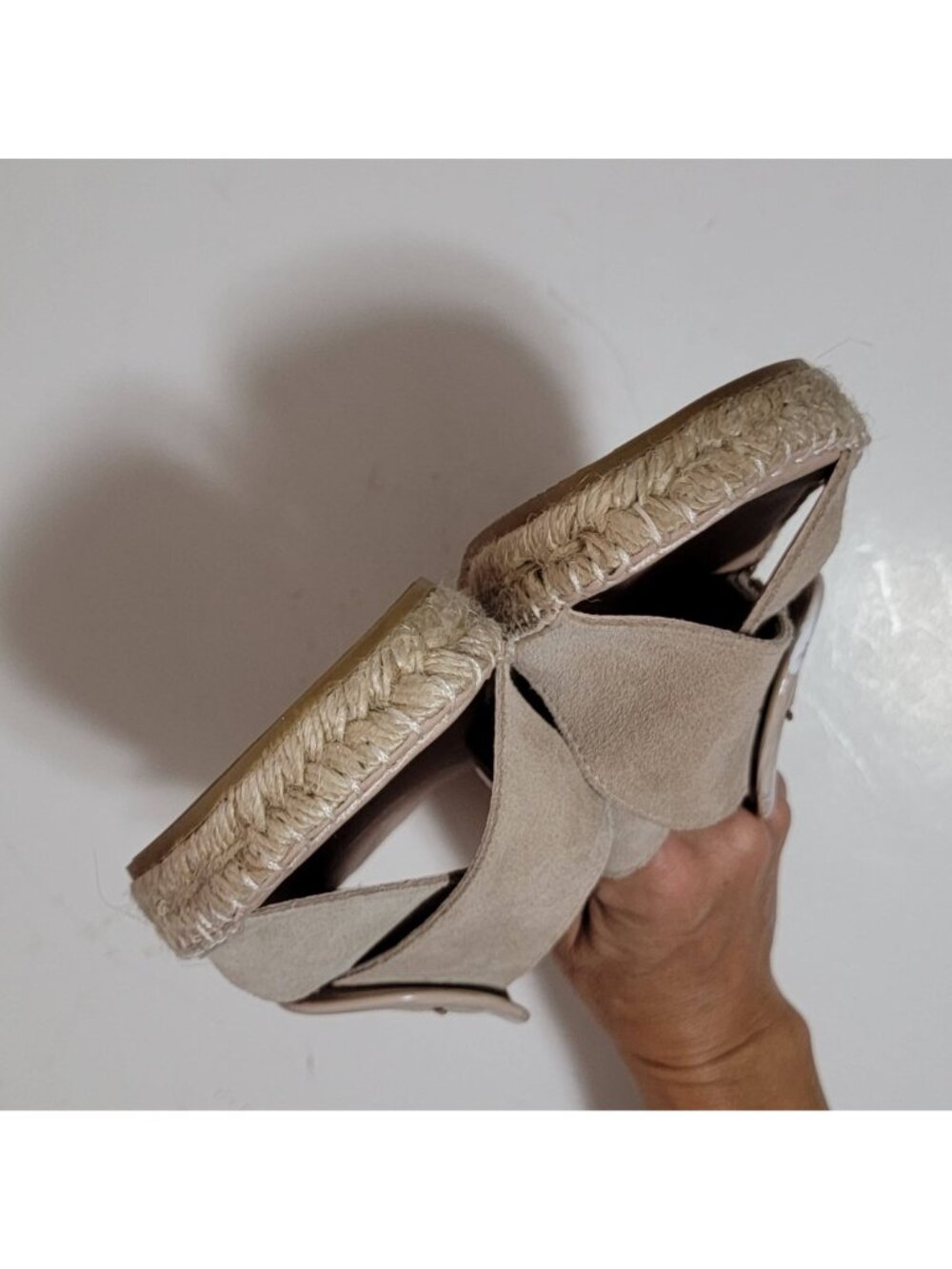NEW Ron White Erin Crossband Slide Espadrille Sandals Old Money Womens 9.5 - Picture 7 of 9